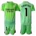 Real Madrid Thibaut Courtois #1 Keeper Bortedraktsett Barn 2025-26 Korte ermer (+ Korte bukser)
